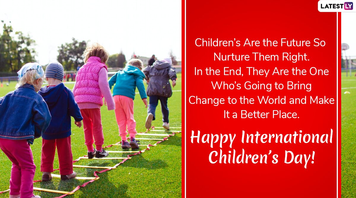 International Children’s Day 2020 Wishes: WhatsApp Stickers, GIF Images, Facebook Greetings, Childhood Quotes and SMS to Send on International Day for Protection of Children