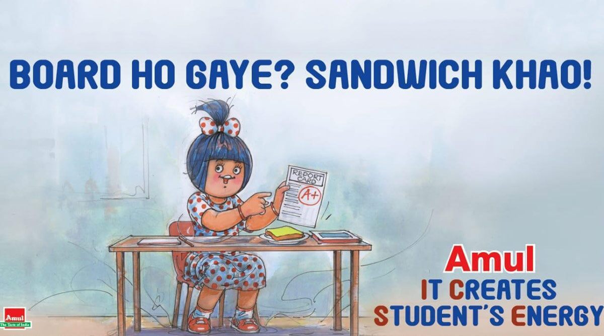 Amul Makes Funny Topical Ad on Class 10 CBSE & ICSE Board Exams Cancelled, Asks 'Board Ho Gaye?' (See Picture)