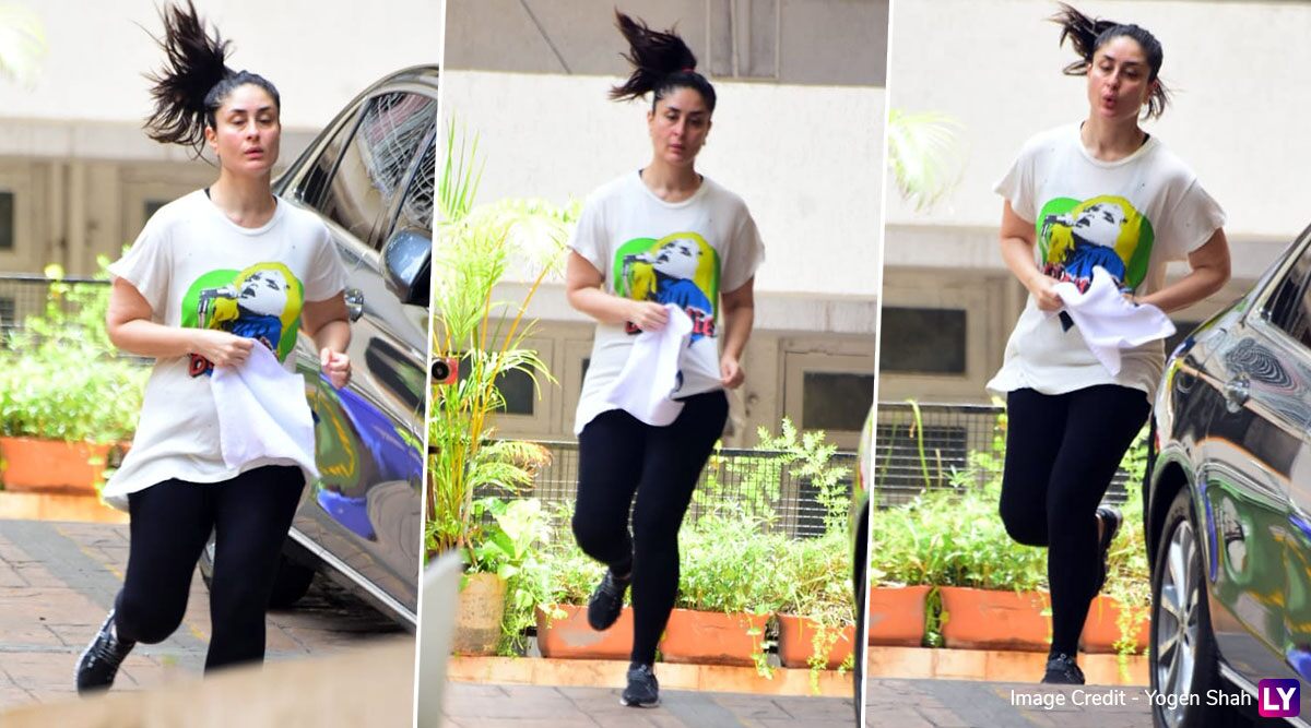 Bebo Breaks A Sweat: Kareena Kapoor Khan Takes To Street Jogging This Lockdown And We Feel Inspired (View Pics)