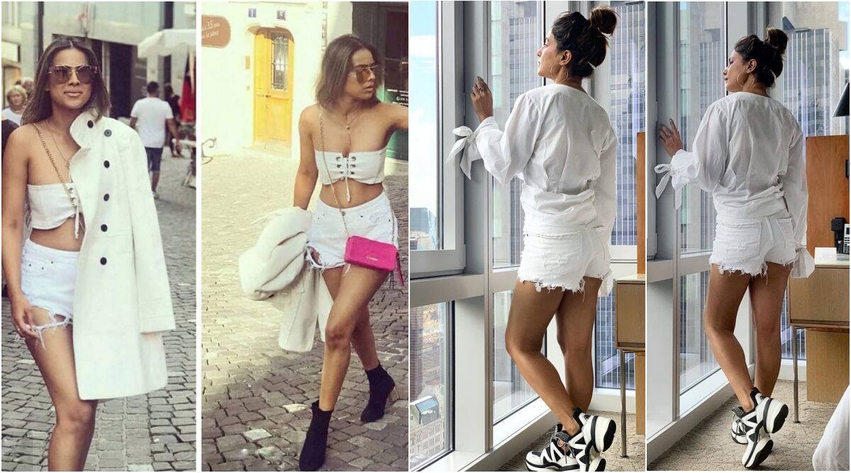 Fashion Faceoff: Nia Sharma or Hina Khan, Who Looks Hotter in Distressed White Denim Shorts? View Pics