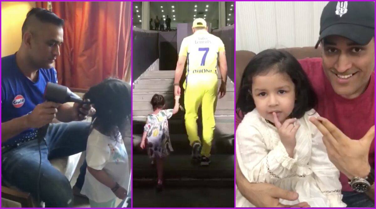 Father's Day 2020: These 10 Videos of MS Dhoni With Daughter Ziva Are a Proof That CSK Captain Is One Cute Dad