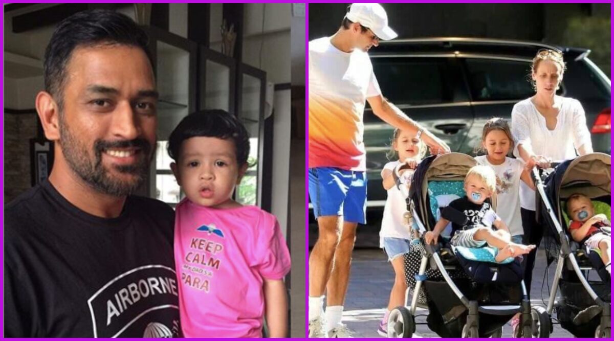 Father’s Day 2020: MS Dhoni, Roger Federer and Other Sportspersons Who Are Cool Dads (View Pics)