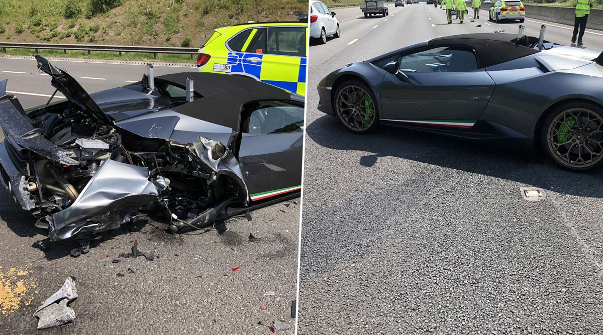 Heart-Breaking Pic of Lamborghini Huracan Spyder Crashed 20 Minutes After Leaving Showroom Goes Viral! #CouldHaveCried Tweets out West Yorkshire Police