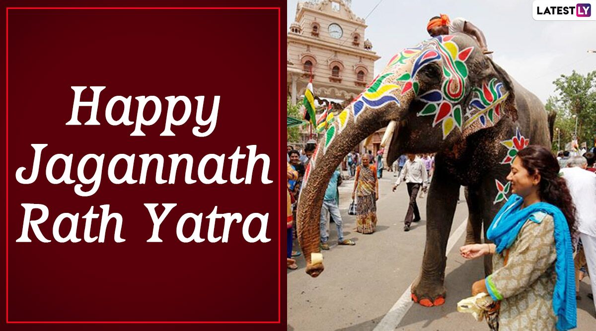 Rath Yatra 2020 Wishes: HD Photos of Beautifully Decorated Elephants, WhatsApp Stickers, Facebook Greetings & Messages to Send Your Loved Ones On Jagannath Puri Rath Yatra Festival