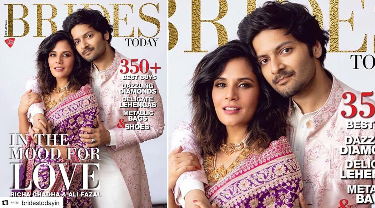 Richa Chadha and Ali Fazal Look Gorgeous As They Deck Up In Ethnic Wear For a Bridal Magazine Cover (View Pic)