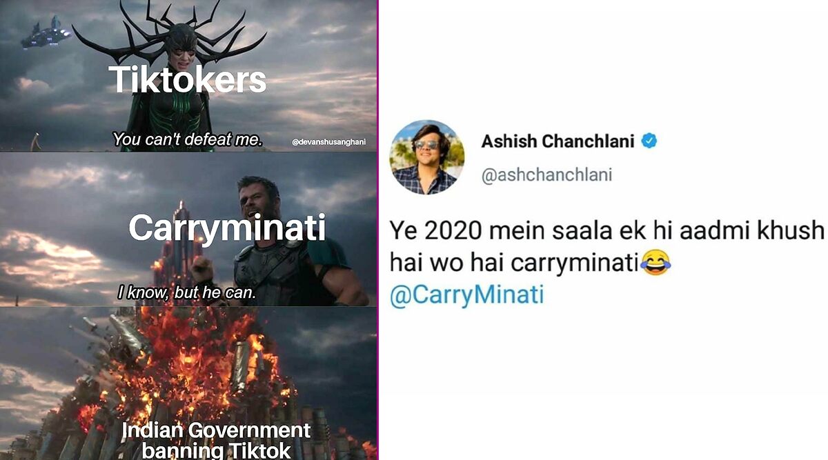 TikTok Ban Sparks CarryMinati Funny Memes and Jokes Online: Netizens Believe Ajey Nagar Must Be the Happiest Man RN After the Chinese App Is Banned! Hilarious Posts Go Viral
