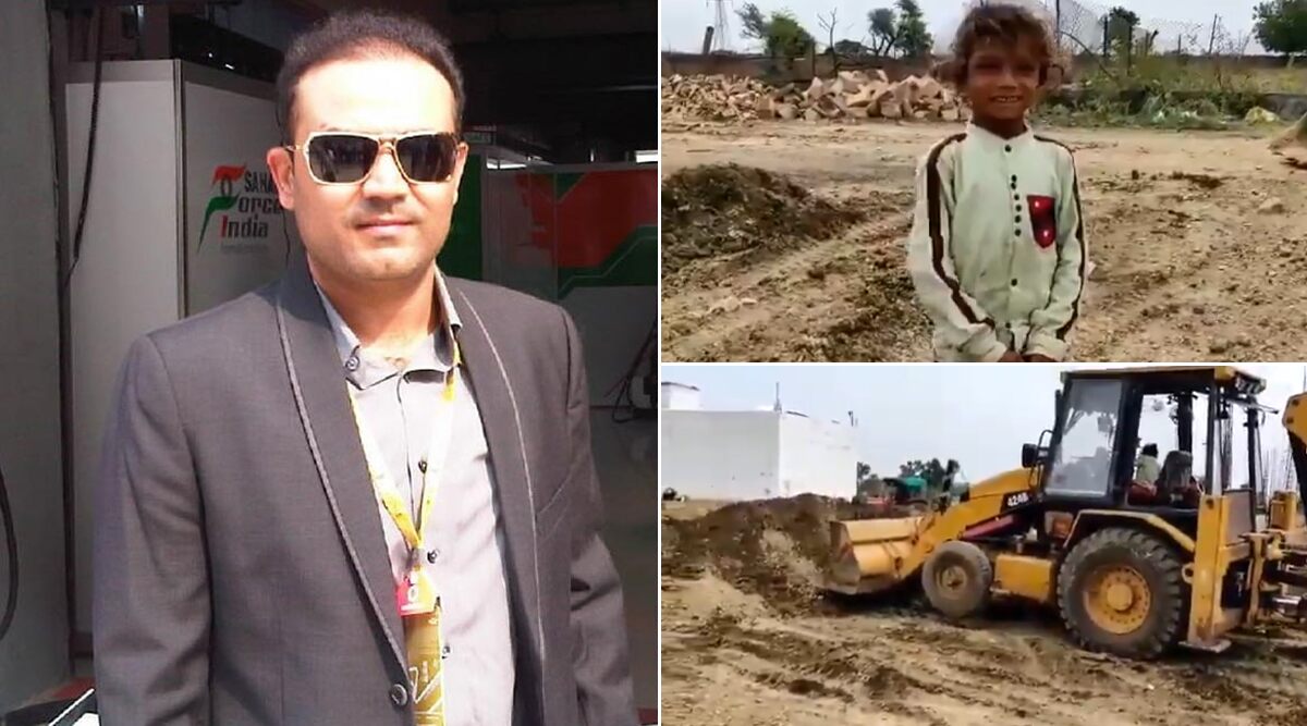Virender Sehwag Amazed As He Shares Video of Young Child Operating JCB Machine (View Post)