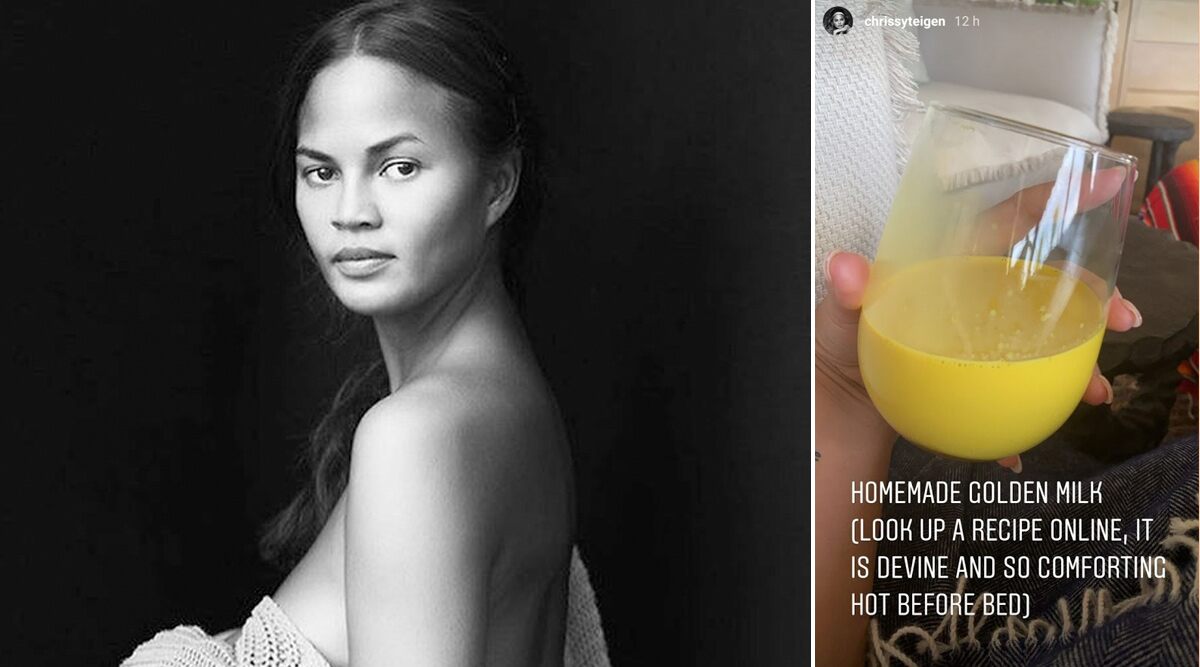 Chrissy Teigen Enjoys Homemade Golden Milk That You May Know As Haldi Doodh! Here's How You Can Make Super Healthy Turmeric Milk At Home