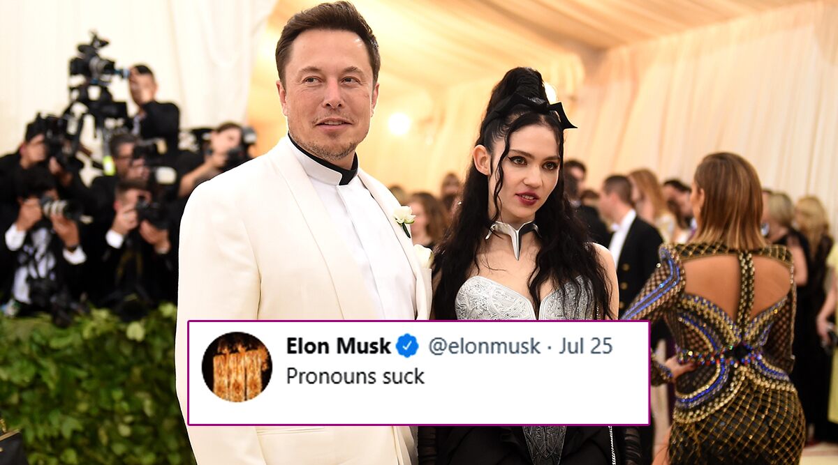 Elon Musk Tweets 'Pronouns Suck', Partner Grimes Schools Him on Twitter Asking to Switch Off His Phone or Call Her!