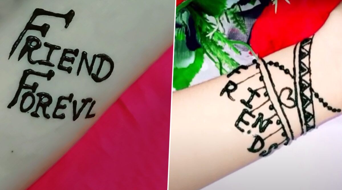 Friendship Day 2020 Mehendi Designs: Apply These Cute Mehndi Designs & Indian Henna Patterns on Your Palms And Surprise Your BFF! (Watch Videos)