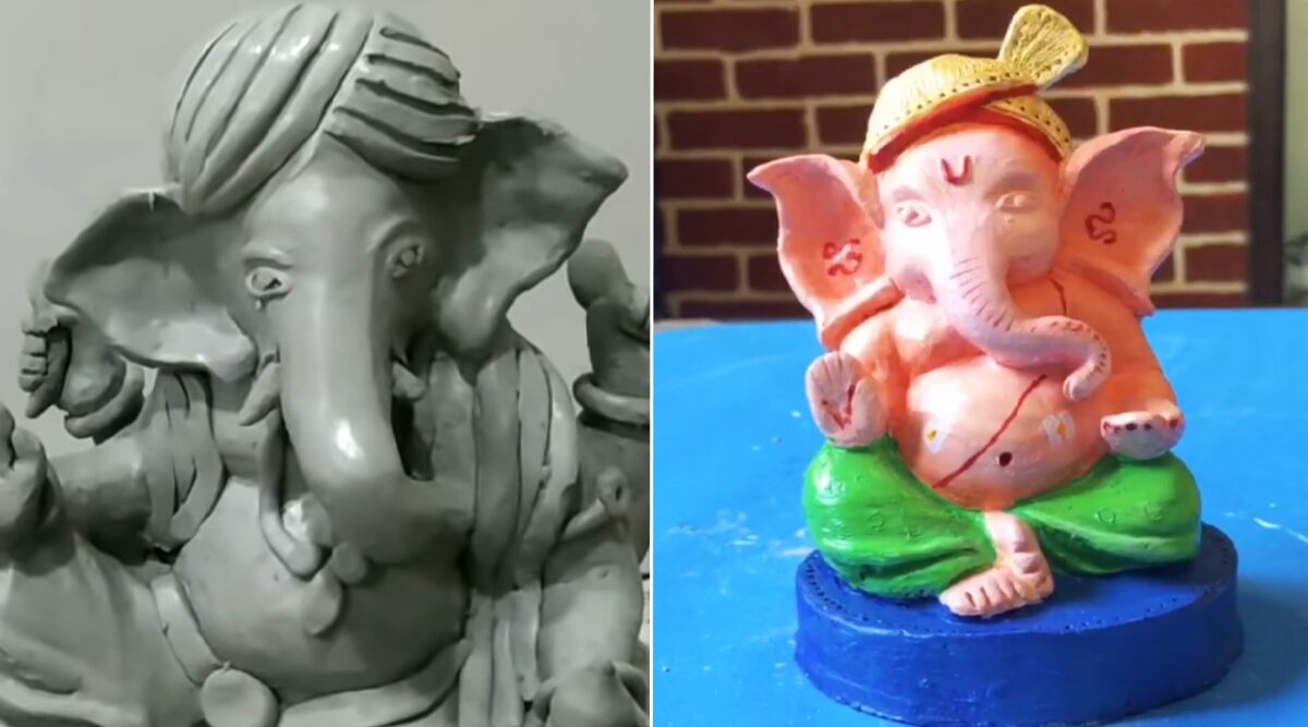 How to Make Ganpati Idol at Home? This Ganeshotsav 2020, Here's Easy DIY Video to Make Lord Ganesha Murti And Have Safe Celebrations