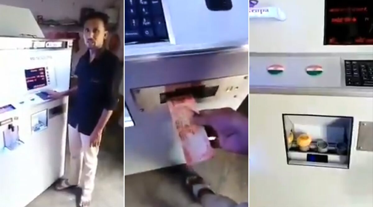 Panipuri Vending Machine aka Pani Puri ATM That Dispenses Human Contact-Free, Hygienic Panipuris Goes Viral on Twitter amid Coronavirus Pandemic! Netizens Can't Contain Their Happiness (Watch Video)