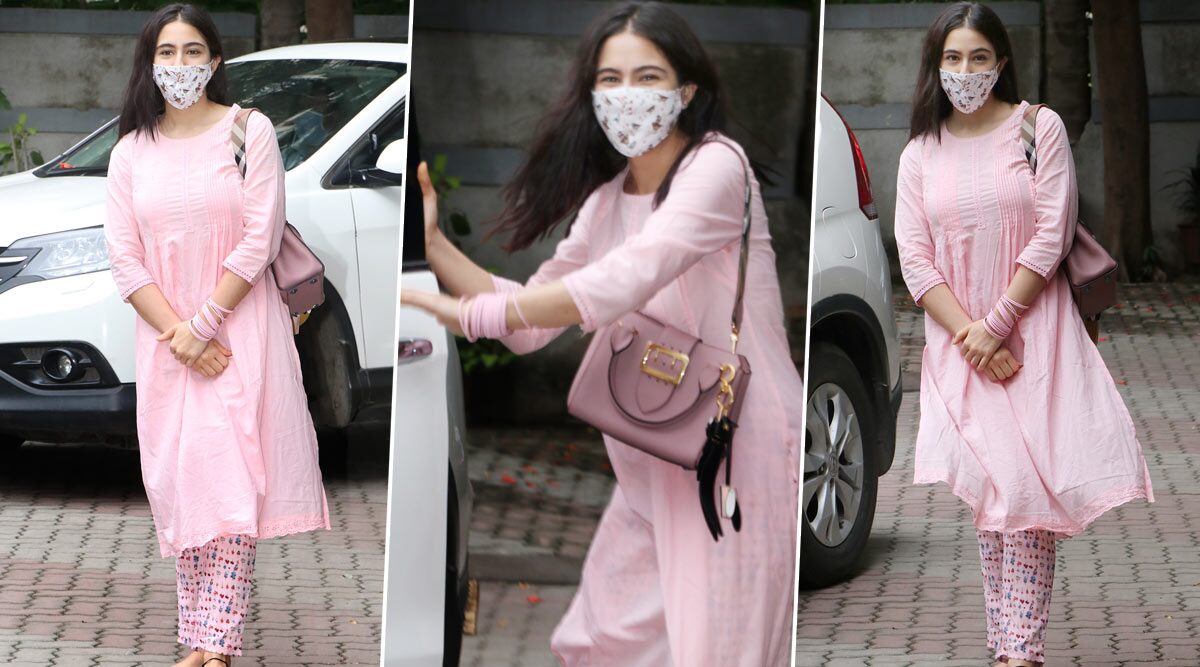Sara Ali Khan Channeling That Keep Calm and Carry On in All Pink Mood Is Pretty but Her Burberry Tote Worth Rs.50,000 Is on Our Lust List!