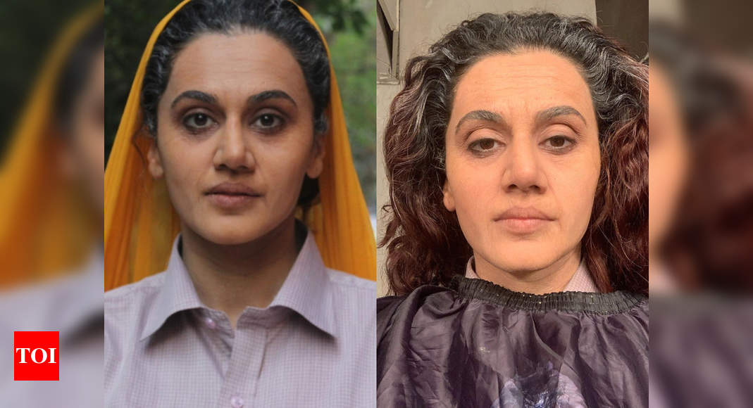 Taapsee shares throwback pictures of her FIRST trial look for ‘Saand Ki Aankh’, calls it the biggest experiment of her film career | Hindi Movie News