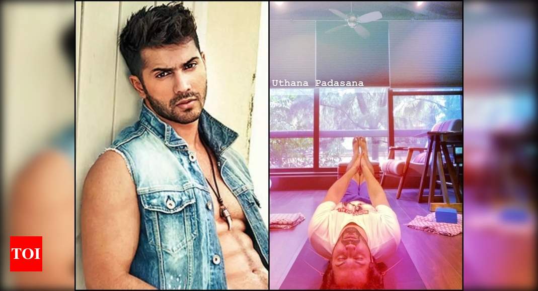Varun Dhawan is giving us all major fitness goals as he aces the 'uttana padasana' yoga pose with ease; view post | Hindi Movie News