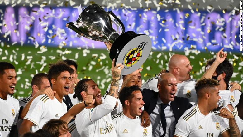 Real Madrid crowned La Liga champion for the first time since 2017 with victory over Villarreal