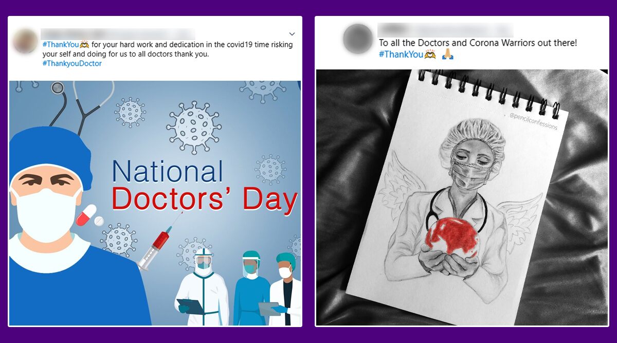 ‘Thank You Doctors' Messages & Images Flood Twitter: On National Doctor’s Day 2020, Netizens Express Their Gratitude to the Heroes in Aprons, Read Heart-Warming Tweets!