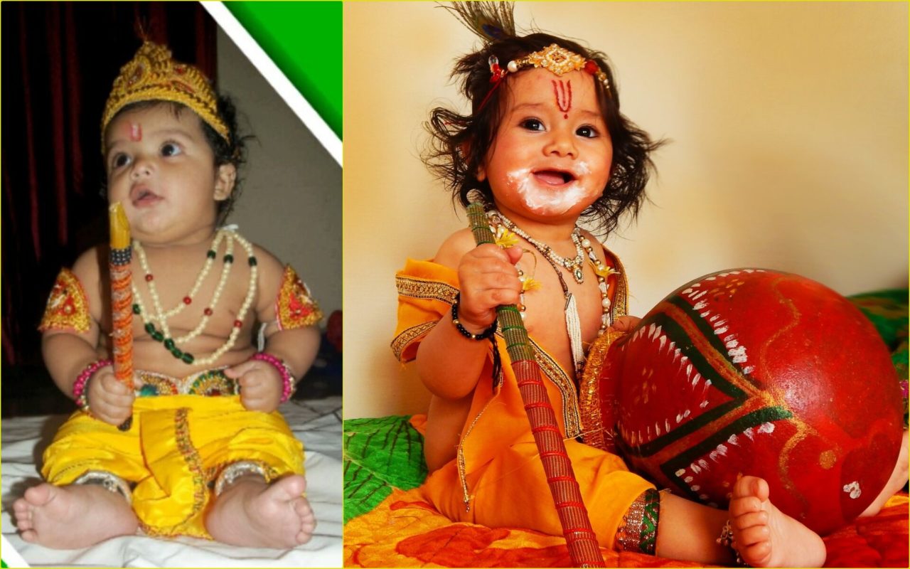 Janmashtami 2020 Last-Minute Dress Ideas for Boys and Girl: Easy Way to Dress Your Kids as Little Bal Gopal and Radha on Gokulashtami