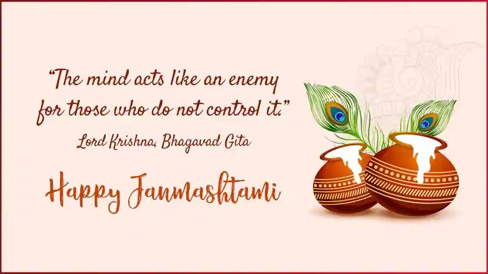 Send the best of your wishes to your family and friends, this Janmashtami .