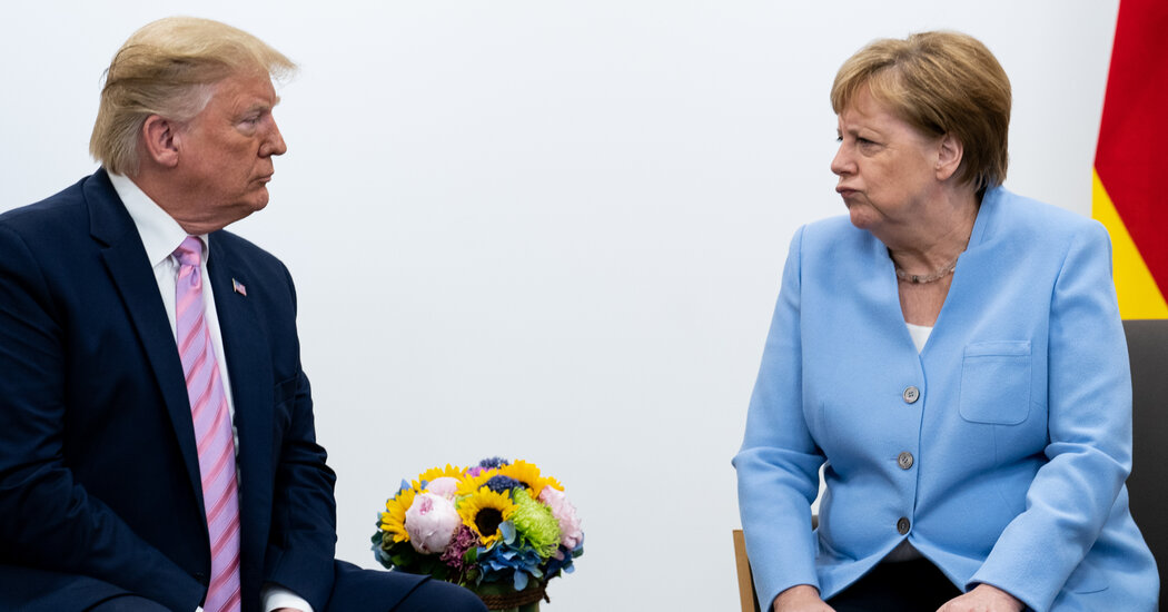 On Trump, Merkel's Face Does the Talking