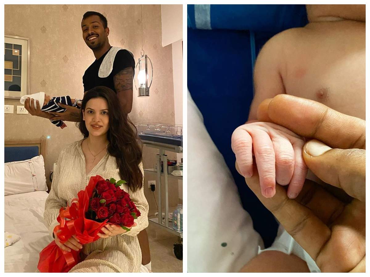 These pictures of Hardik Pandya and Natasa Stankovic's baby boy are too adorable to be missed