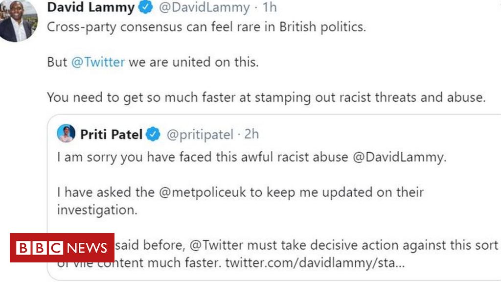 Twitter needs to act over racist abuse, says David Lammy