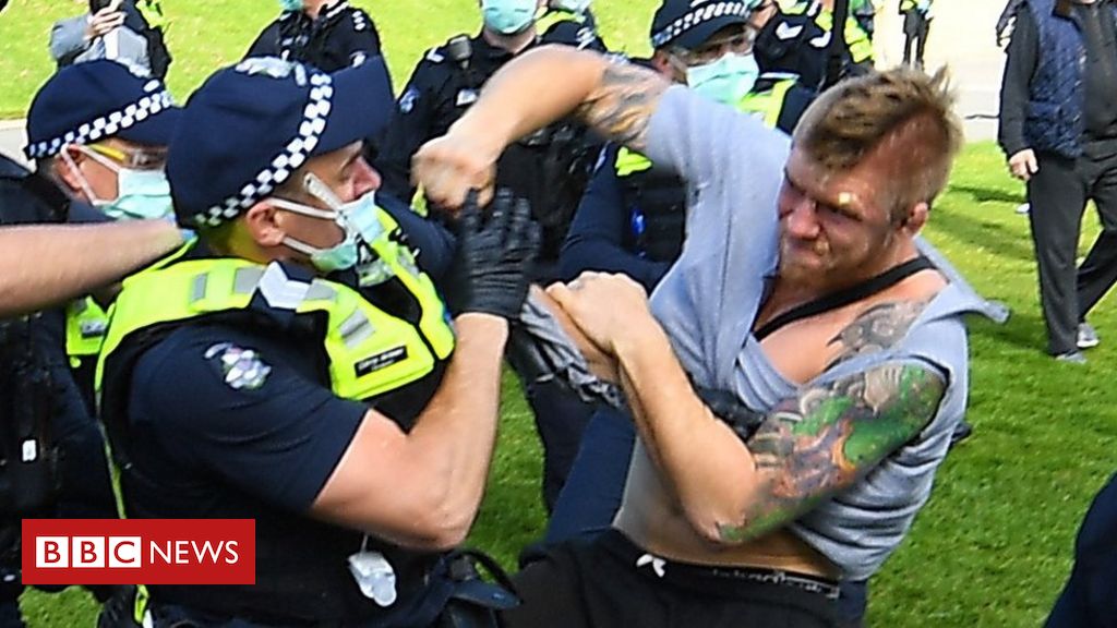 Coronavirus: Arrests at Australia anti-lockdown protests