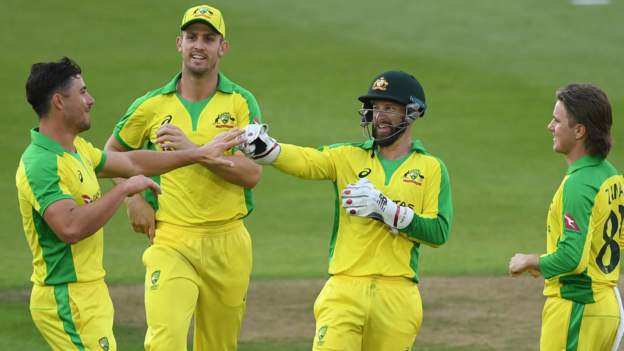 England v Australia: Tourists win third T20 by five wickets