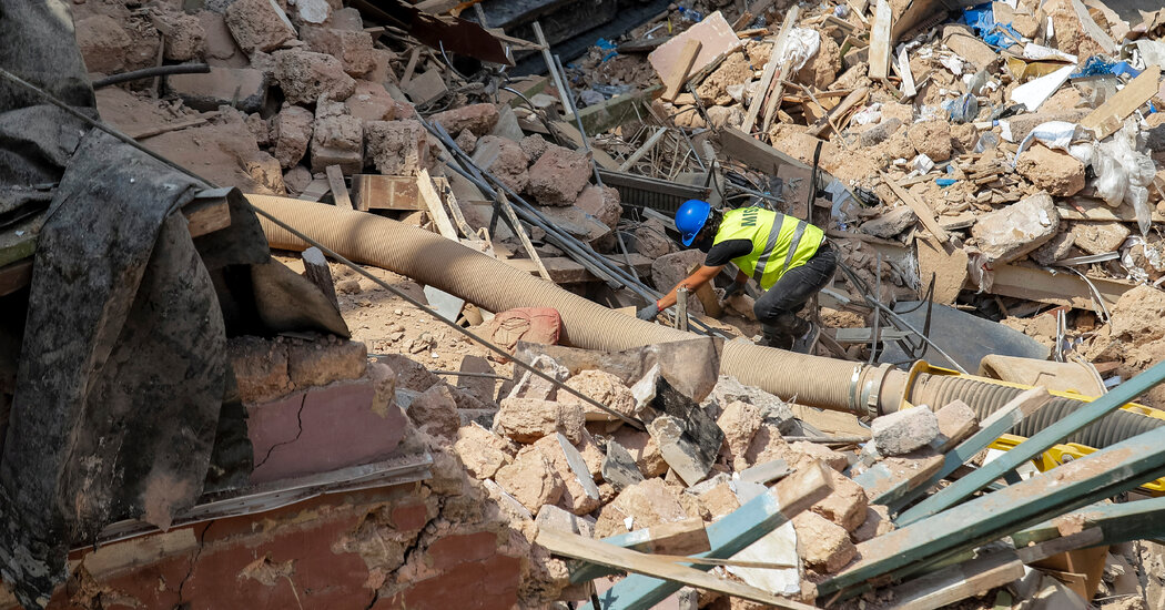 Searchers Find No Sign of Survivor in Beirut Rubble