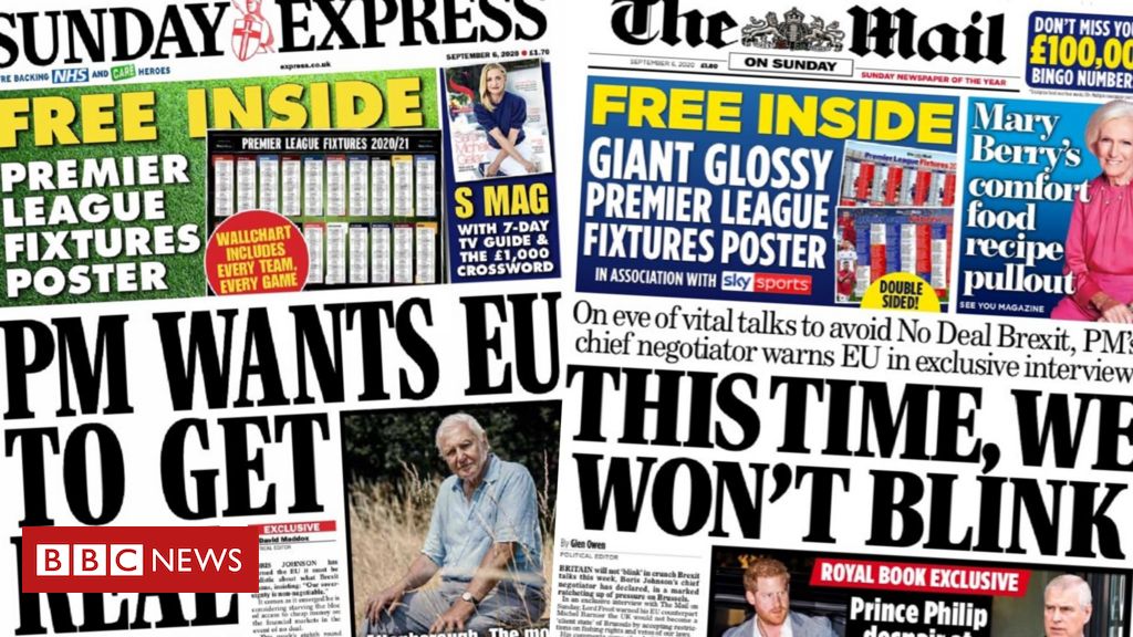 The Papers: A 'no-blink' Brexit and MPs defend free speech