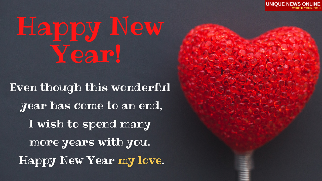 Happy new year wishes for my love