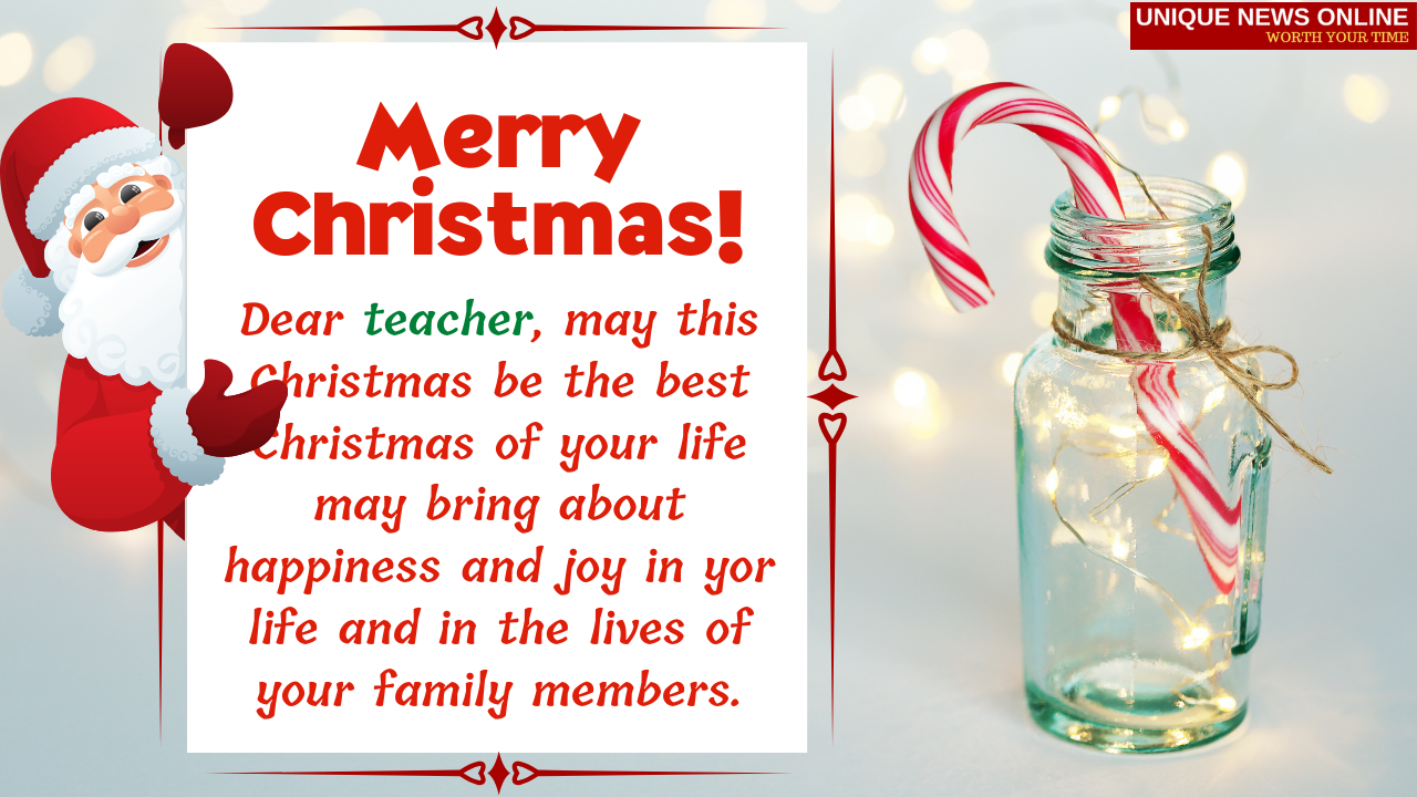 Merry Christmas Wishes for Teacher: Christmas Greetings, Messages, Quotes to Share