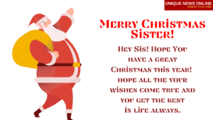 Desejos de Feliz Natal para a Irmã: Mensagens, Citações, Saudações para a  Irmã