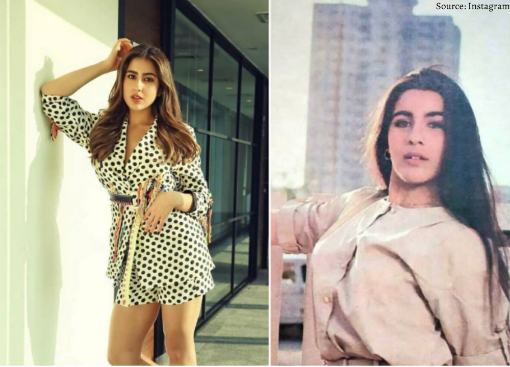 Sara Ali Khan is the Xerox Copy of her mother Amrita Singh, aunt Saba shared the photo