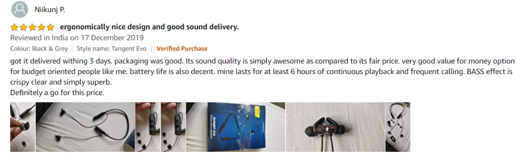 pTron Tangent Lite Bluetooth 5.0 Wireless Headphones Amazon Reviews 