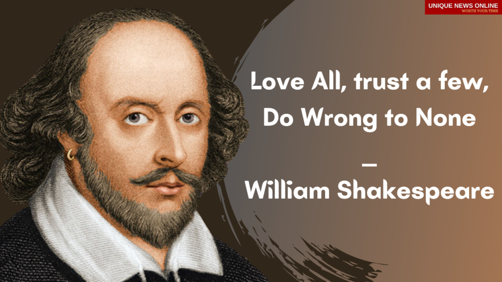 William Shakespeare Quotes on life