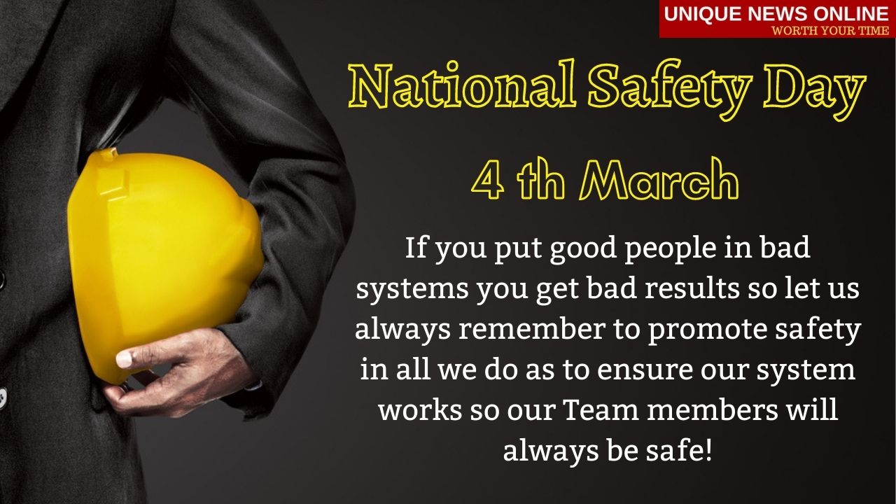 Happy National Safety Day 2021 Wishes, Messages, Greetings, Quotes, and Images