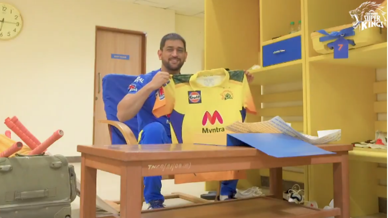 CSK new Jersey for IPL 2021 unveiled, Launched by Dhoni (Watch Video)