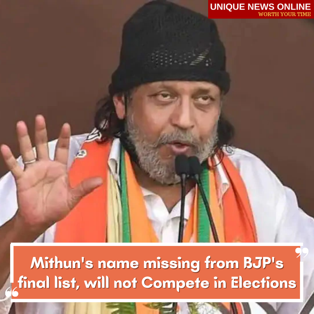 Bengal Elections 2021: Mithun Chakraborty missing from BJP's final List of Polls, will not compete in Elections