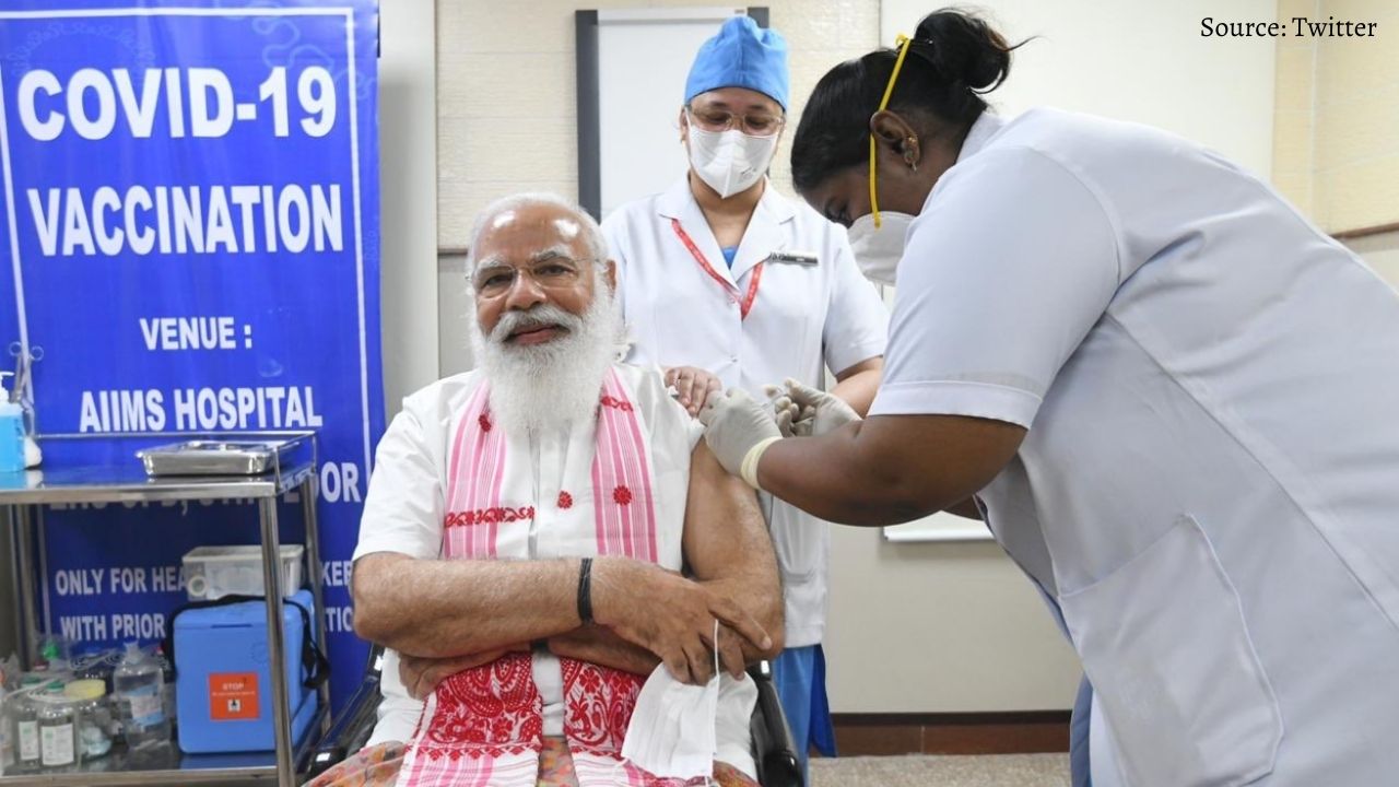 PM Modi takes the first dose of COVID-19 vaccine, appeals to people