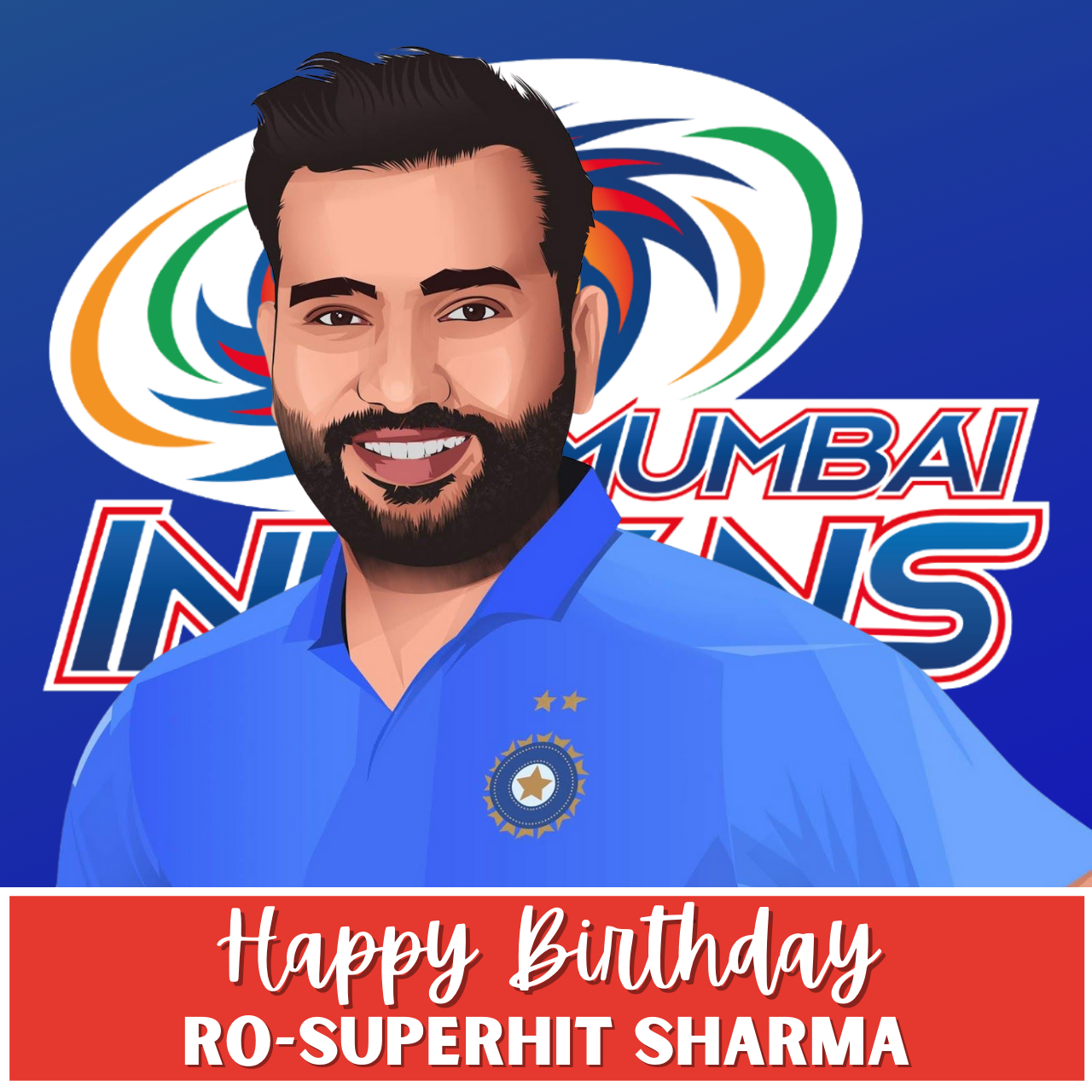 Happy Birthday Rohit Sharma HD Images (Photo), Status, Poster, and wishes to share with Ro-Super-Hit-Sharma