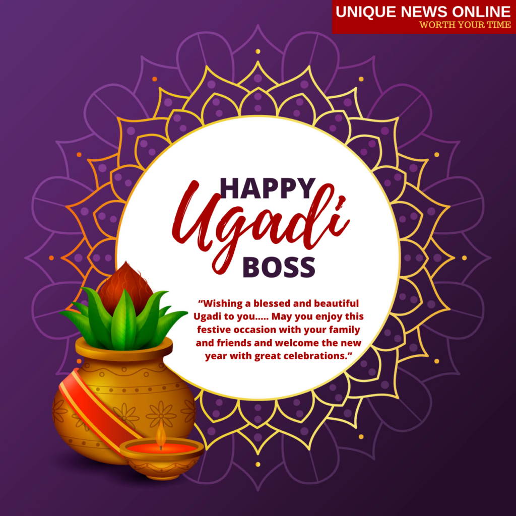 Happy Ugadi wishes for Boss