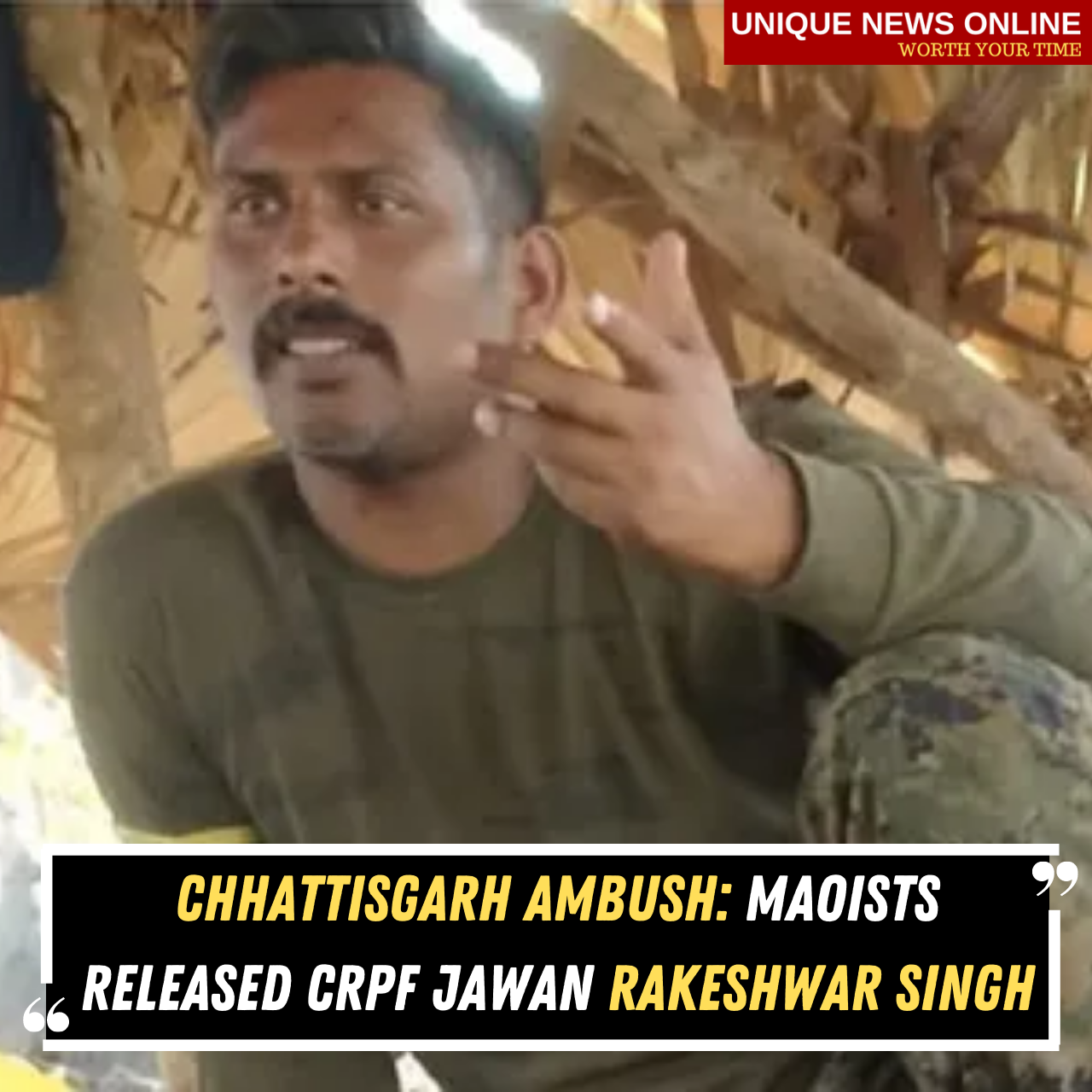 Chattisgrah Ambush: Maoists released CRPF Jawan Rakeshwar Singh