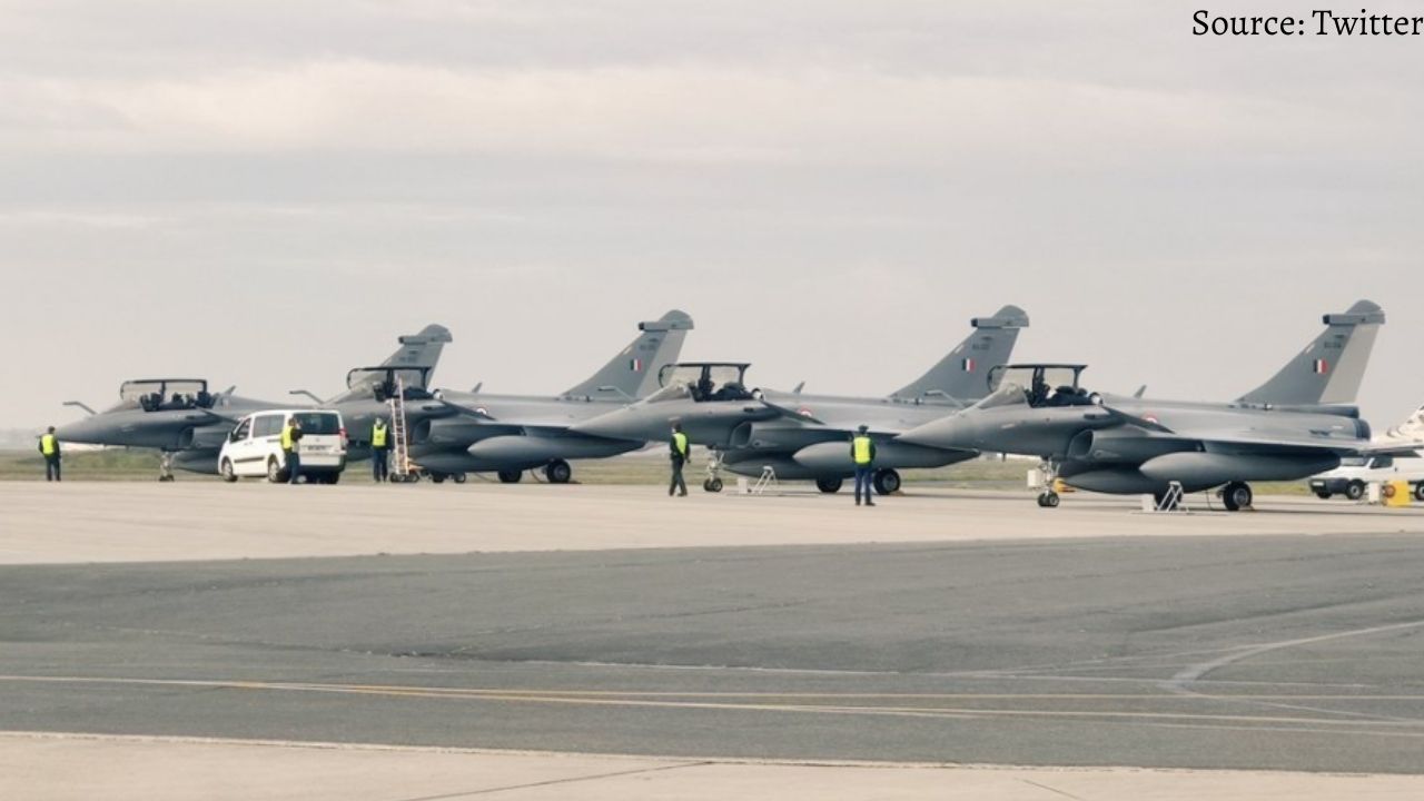 The fifth batch of Rafale fighter jet from France airbase reached India