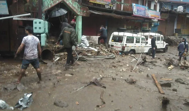 Chamoli once again witnessed devastating, simultaneously cloudburst in three places
