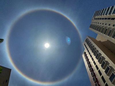 Sun Halo: Wonderful Raindow ring appeared around the sun in Bangalore, Knwo what is this according to Scientists?