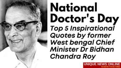 National Doctor's Day: Top 5 Inspirational Quotes by former West bengal Chief Minister Dr Bidhan Chandra Roy