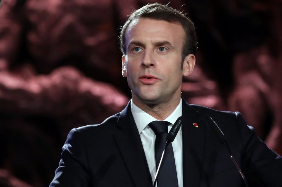 France President Emmanuel Macron slapped in a meeting by a man