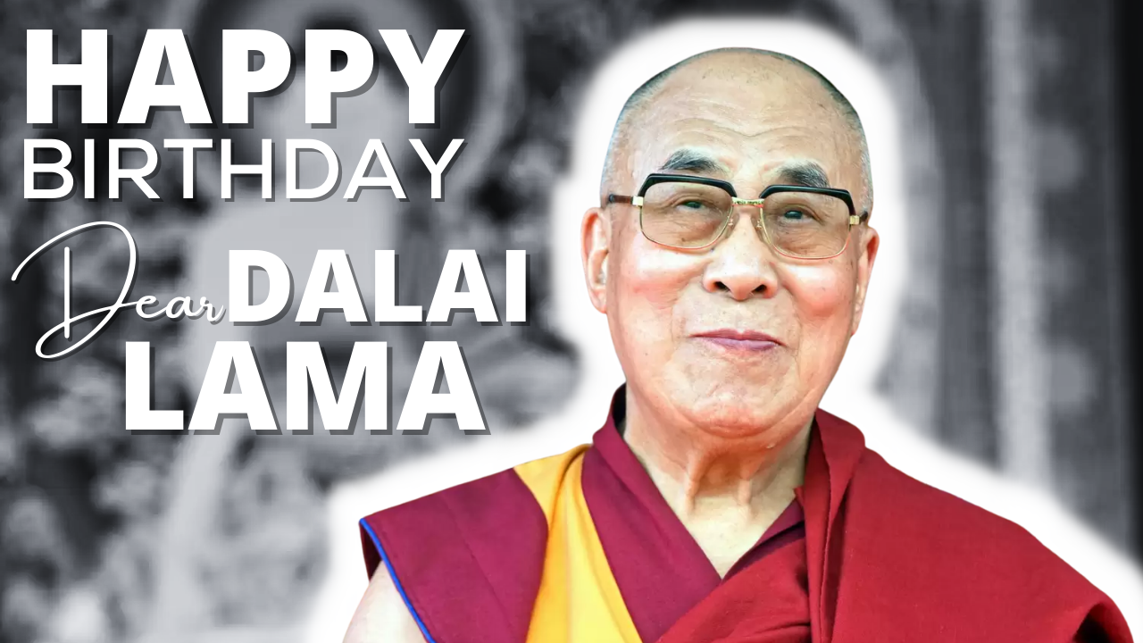 Happy Birthday 14th Dalai Lama: Wishes, Quotes, Messages, Greetings, Images and WhatsApp Status Video to Download to celebrate their Birthday