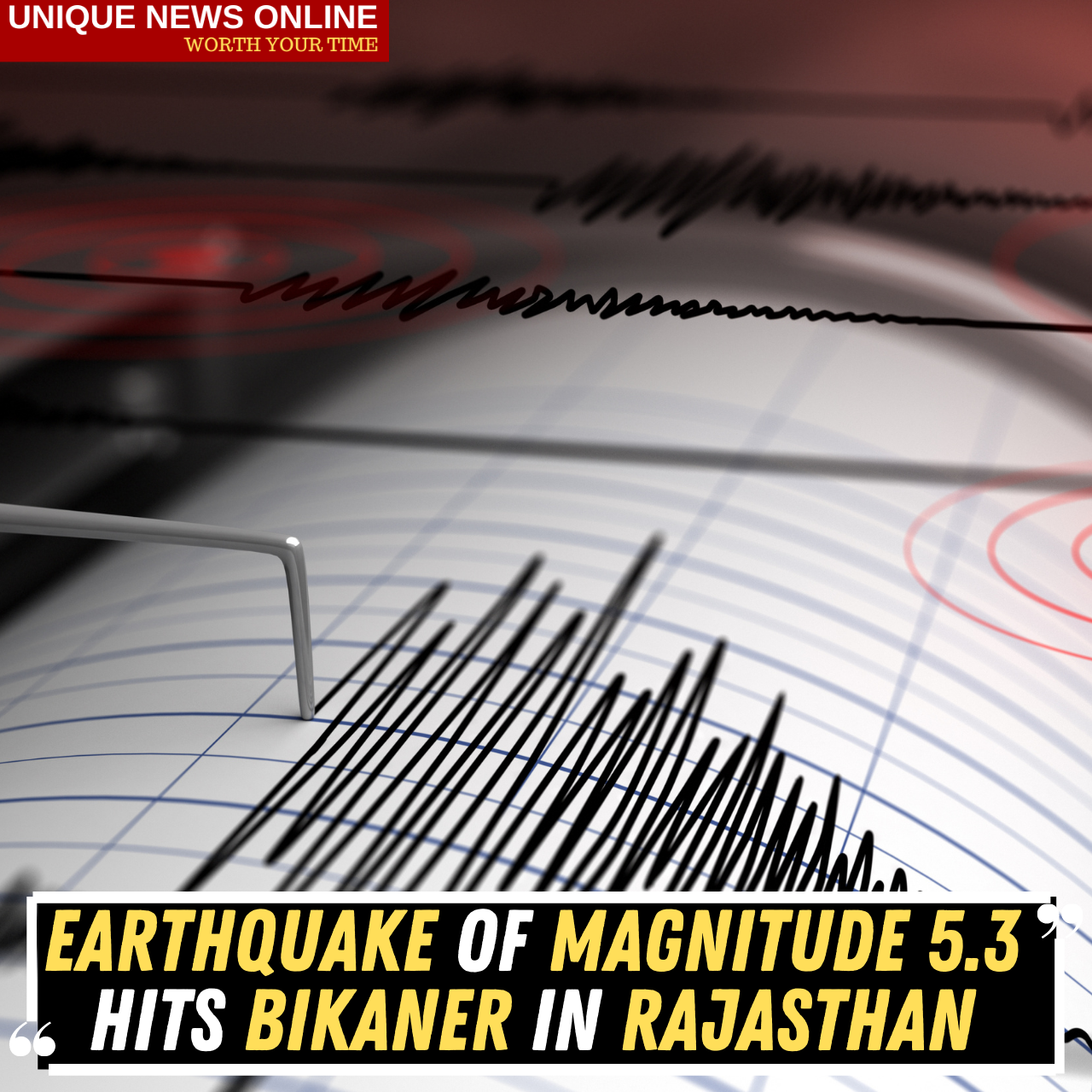 5.3 magnitude earthquake tremors felt in Bikaner of Rajasthan